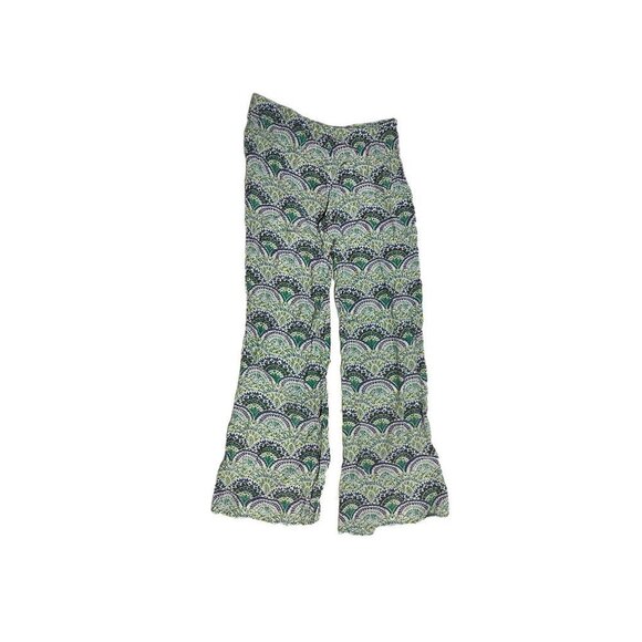 MEDIUM CHELSEA & VIOLET WIDE LEG BLUE PURPLE FLORAL FLOWY PULL ON PANT.TIE WAIST - Picture 2 of 7